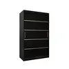 Buy Verona 01 Sliding Door Wardrobe 120cm, Colour: Black, Item Width: 120, 9 from Furnituretta