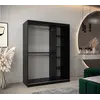 Buy Verona 02 Sliding Door Wardrobe 150cm, Colour: Black, Item Width: 150, 12 from Furnituretta
