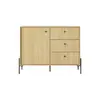 Buy Scandi Sideboard Cabinet 107cm, 3 from Furnituretta