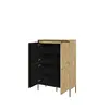 Buy Trend TR-03 Highboard Cabinet 98cm, Colour: Black Matt, Item Width: 98, 12 from Furnituretta