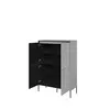 Buy Trend TR-03 Highboard Cabinet 98cm, Colour: Black Matt, Item Width: 98, 15 from Furnituretta