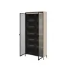 Buy Trend TR-07 Tall Display Cabinet 92cm, Colour: Black Matt, Item Width: 34, 9 from Furnituretta