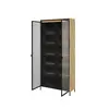Buy Trend TR-07 Tall Display Cabinet 92cm, Colour: Black Matt, Item Width: 34, 12 from Furnituretta