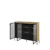 Buy Trend TR-08 Display Cabinet 150cm, Colour: Black Matt, Item Width: 150, 10 from Furnituretta