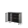 Buy Trend TR-08 Display Cabinet 150cm, Colour: Black Matt, Item Width: 150, 12 from Furnituretta
