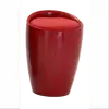Buy Dawson Red High Gloss Stool with Storage, Colour: Red from Furnituretta