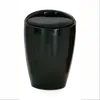 Buy Dawson Black High Gloss Stool with Storage, Colour: Black from Furnituretta