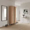 Buy Barry Tall Slim 2 Door Wardrobe in Oak Effect from Furnituretta