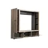 Buy Duns Grey Oak Effect and Black Entertainment Unit Wall TV Cabinet, 2 from Furnituretta