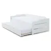 Buy Copella White Guest Bed with Trundle – Single (3ft) Day Bed with Pull‑Out Bed, 5 from Furnituretta