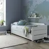 Buy Copella White Guest Bed with Trundle – Single (3ft) Day Bed with Pull‑Out Bed from Furnituretta