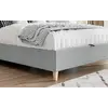 Buy Rhodes Grey Velvet Ottoman Bed – Double 4ft6 with Storage & Deep Headboard, Colour: Grey, Bed Size: Double (4ft6), 7 from Furnituretta