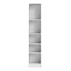 Buy Stylish 4-Shelf White Bookcase for Small Spaces, 3 from Furnituretta