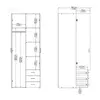 Buy Space-Saving Wardrobe in Oak: 2 Doors & 3 Drawers, 14 from Furnituretta