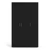 Buy Pepe 3-Door Wardrobe in Black: Stylish Storage Solution, 2 from Furnituretta