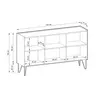Buy Harmony Sideboard Cabinet 144cm, 5 from Furnituretta