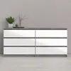 Buy Naia Wide Chest of 6 Drawers: Functionality and Fashion, 2 from Furnituretta