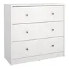 Buy Modern White Chest of 3 Drawers for Stylish Storage from Furnituretta