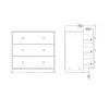 Buy Modern White Chest of 3 Drawers for Stylish Storage, 10 from Furnituretta