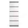 Buy Maximize Space with Naia Narrow Chest in Concrete & White, 2 from Furnituretta