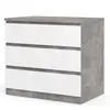 Buy Elegant Storage: Naia Chest of 3 Drawers in Gloss Finish, 4 from Furnituretta