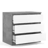 Buy Elegant Storage: Naia Chest of 3 Drawers in Gloss Finish, 5 from Furnituretta