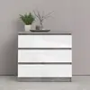 Buy Elegant Storage: Naia Chest of 3 Drawers in Gloss Finish, 2 from Furnituretta