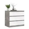Buy Elegant Storage: Naia Chest of 3 Drawers in Gloss Finish, 6 from Furnituretta