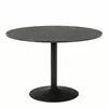 Buy Matt Black Base Ibiza Round Dining Table: Sleek Design from Furnituretta