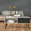Buy Functional Oslo Coffee Table with Drawer and Shelf, 2 from Furnituretta