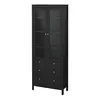 Buy Madrid Cabinet: Glass Doors and 3 Drawer Style, 4 from Furnituretta