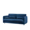 Buy BC-19 Upholstered Sofa For BC-12 Vertical Wall Bed Concept 160cm, Colour: Navy, Murphy Bed Colour: White Matt from Furnituretta