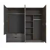 Buy Arden Hinged Door Wardrobe 220cm, 4 from Furnituretta