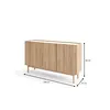 Buy Boho Sideboard Cabinet 144cm, 2 from Furnituretta