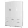 Buy Snow 04 Hinged Door Wardrobe 136cm from Furnituretta