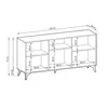 Buy Diamond Large Sideboard Cabinet 154cm, 6 from Furnituretta