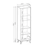 Buy Diamond Tall Display Cabinet 54cm, 6 from Furnituretta