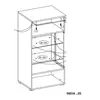 Buy India 05 Tall Display Cabinet, Colour: Schiefer, Item Width: 45, 5 from Furnituretta