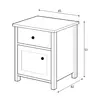 Buy Story SO-07 Bedside Cabinet, 2 from Furnituretta