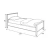 Buy Story SO-08 Bed with Mattress, 3 from Furnituretta