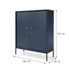 Buy Mono Highboard Cabinet, Colour: Navy, Item Width: 104, 5 from Furnituretta