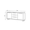 Buy Halle 25 Sideboard Cabinet, 3 from Furnituretta