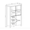Buy Olin 44 Display Cabinet, 5 from Furnituretta