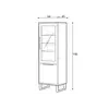 Buy Halle 05 Tall Display Cabinet, 2 from Furnituretta