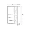 Buy Halle 12 Tall Display Cabinet, 3 from Furnituretta
