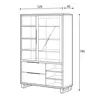 Buy Halle 13 Tall Display Cabinet, 3 from Furnituretta