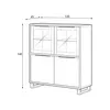 Buy Halle 42 Display Cabinet, 3 from Furnituretta