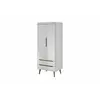 Buy Nordi 2 Door Wardrobe, Colour: White Gloss, Item Width: 80 from Furnituretta