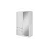 Buy Sara Sliding Door Wardrobe 134cm, Colour: White Matt, Item Width: 130 from Furnituretta