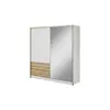 Buy Sara Sliding Door Wardrobe 204cm, Colour: White Matt, Item Width: 200, 5 from Furnituretta